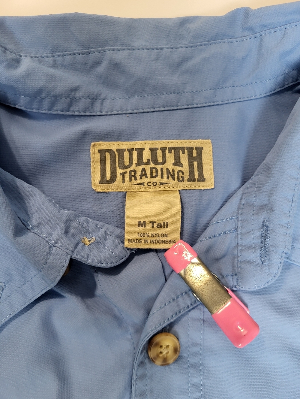 Duluth Trading Co Longsleeve Button Down Nylon Shirt Lightweight Fishing Vented - Picture 5 of 7